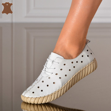 Pantofi Dama Piele Naturala Noemy Albi
