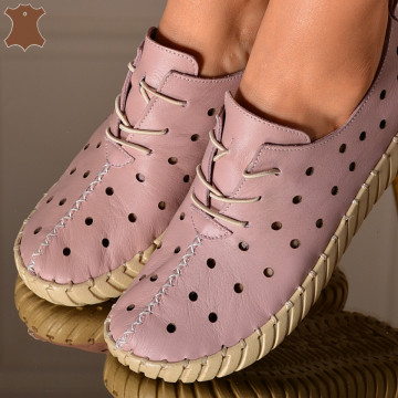 Pantofi Dama Piele Naturala Noemy Lila
