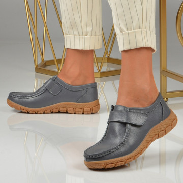 Pantofi Dama Piele Naturala Oby 2 Gri - Need 4 Shoes