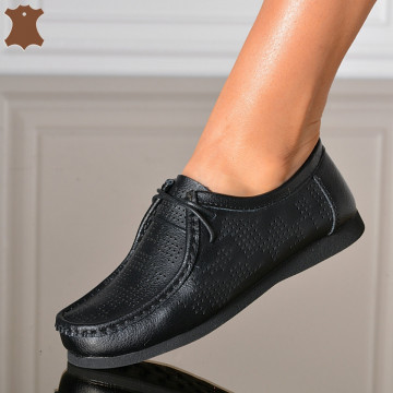 Pantofi Dama Piele Naturala Ronia Negri