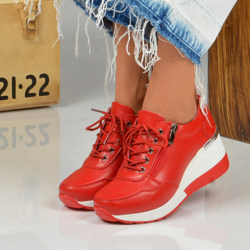 Adidasi Dama Piele Naturala Anaida Red