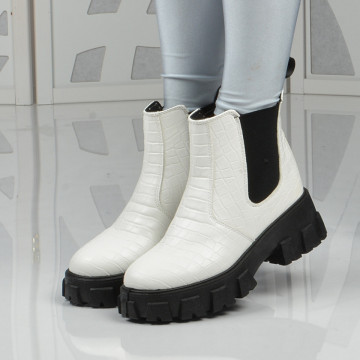 Ghete Dama Benji Albe - Need 4 Shoes