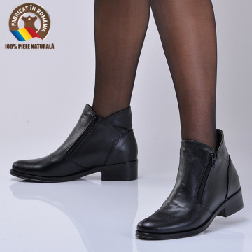 Ghete Dama Piele Naturala Bety Negre-Need 4 Shoes