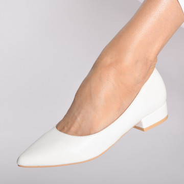 Pantofi Cu Toc Dama Amadeo Albi-Need 4 Shoes