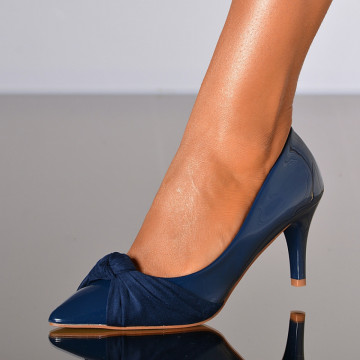 Pantofi Cu Toc Dama Freya Navy