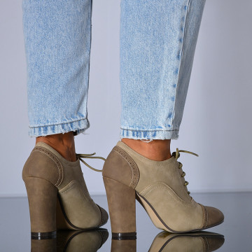 Pantofi Cu Toc Dama Judith Bej- Need 4 Shoes