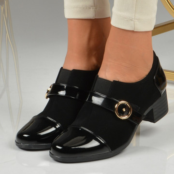 Pantofi Cu Toc Dama Minerva 3 Negri - Need 4 Shoes