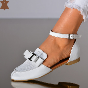 Pantofi Dama Piele Naturala Zeinab Albi