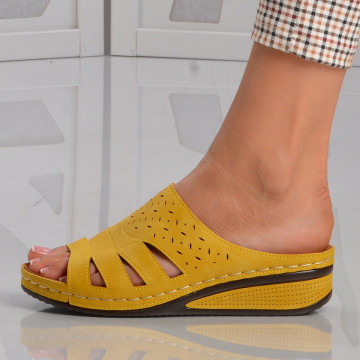 Papuci Dama Laguna Yellow - Need 4 Shoes