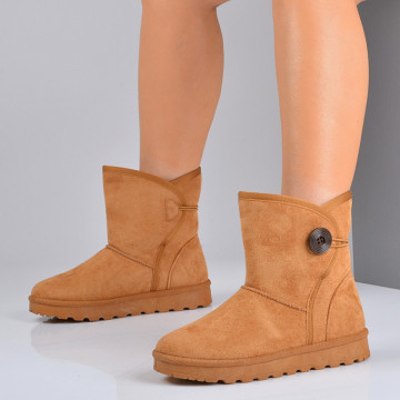 Cizme Dama Imblanite Hena Camel