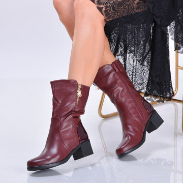 Cizme Dama Imblanite Maurin Bordo