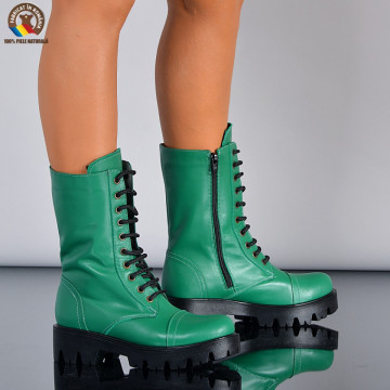 Cizme Dama Piele Naturala Maryn 2 Verzi- Need 4 Shoes