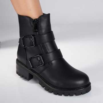 Ghete Dama Casual Charlise Negre