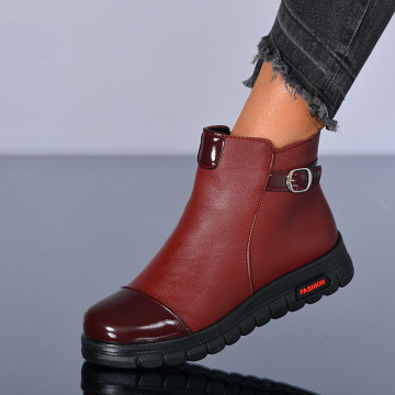 Ghete Dama Imblanite Maroc 25 Bordo- Need 4 Shoes