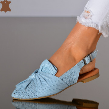 Pantofi Dama Piele Naturala Alma 2 Albastri