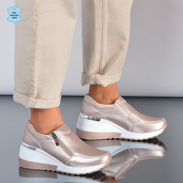 Pantofi Dama Piele Naturala Zamora Roze- Need 4 Shoes