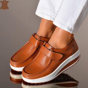 Pantofi Dama Piele Naturala Zena 6 Maro