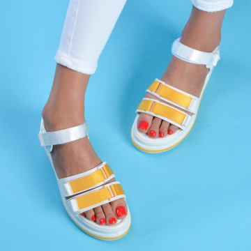 Sandale cu platforma Sport Adela Yellow - Need 4 Shoes