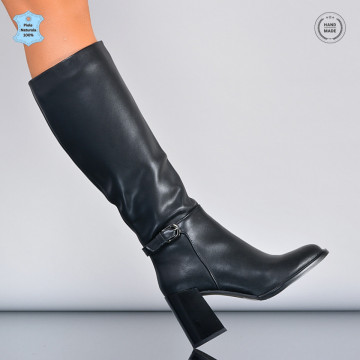 Cizme Dama Piele Naturala Genoveva Negre-Need 4 Shoes