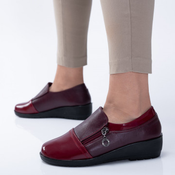 Pantofi Casual Dama Fedora Bordo