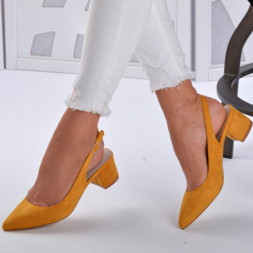 Pantofi Cu Toc Bob Yellow