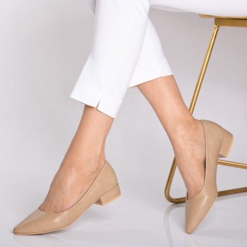 Pantofi Cu Toc Dama Amadeo Bej-Need 4 Shoes