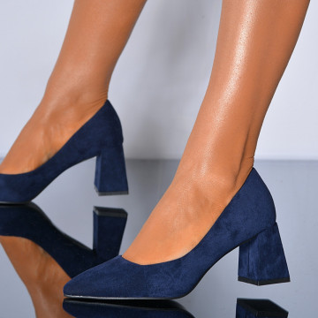 Pantofi Cu Toc Dama Sandruela Navy