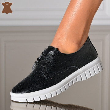 Pantofi Dama Piele Naturala Brazil Negri