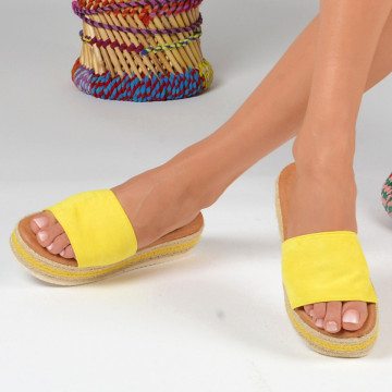 Papuci dama Carola 2 Yellow - Need 4 Shoes