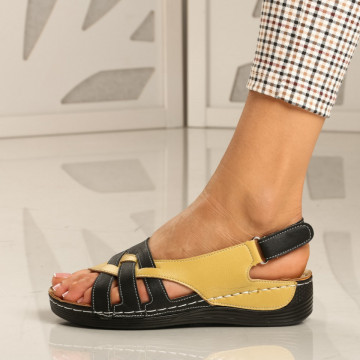 Sandale cu platforma Rosa Yellow