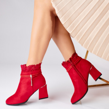 Botine Carmela Rosii