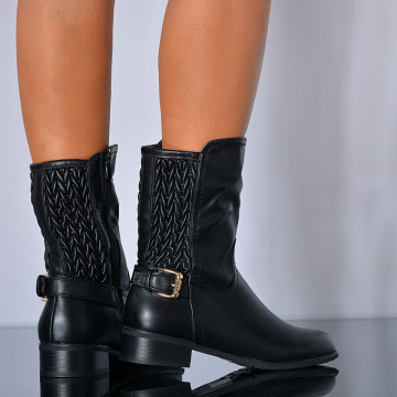 Cizme Dama Imblanite Ionela Negre - Need 4 Shoes
