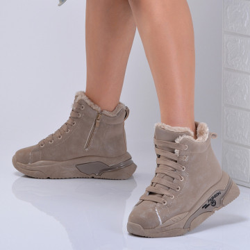 Cizme Dama Imblanite Zian Kaki - Need 4 Shoes