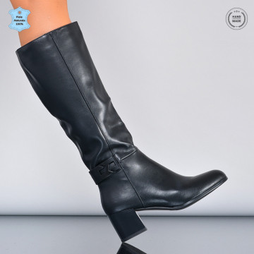 Cizme Dama Piele Naturala Minerva Negre-Need 4 Shoes