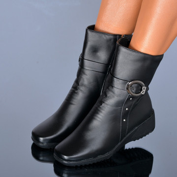 Ghete Dama Imblanite Madalina 4 Negre- Need 4 Shoes