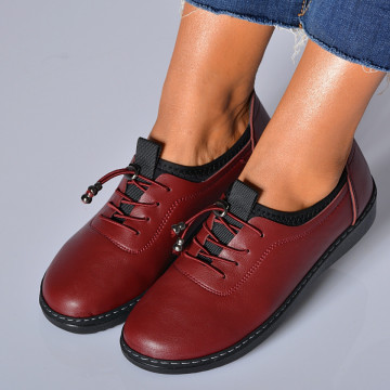 Pantofi Casual Dama Magda Bordo