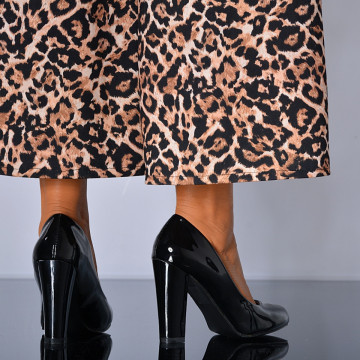 Pantofi Cu Toc Dama Adeona Negri - Need 4 Shoes