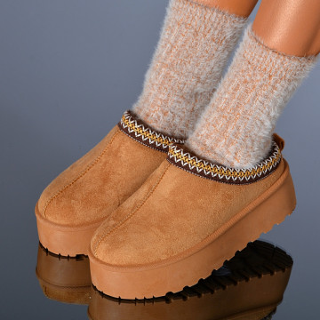 Papuci Dama Serina Camel