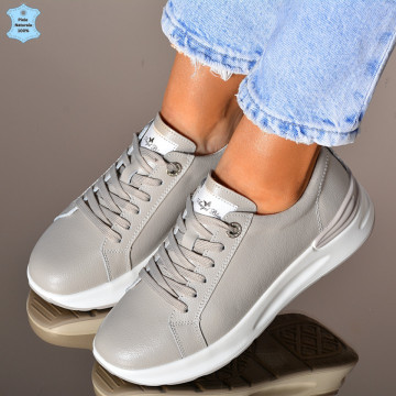 Adidasi Dama Piele Naturala Marlys Gri