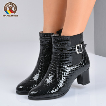Botine Piele Naturala Derin 2 Negre