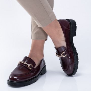 Pantofi Casual Dama Julio Bordo