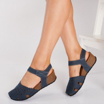 Sandale Cu Platforma Lisandra Navy- Need 4 Shoes