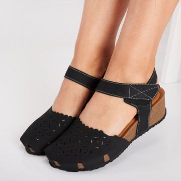 Sandale Cu Platforma Lisandra Negre- Need 4 Shoes