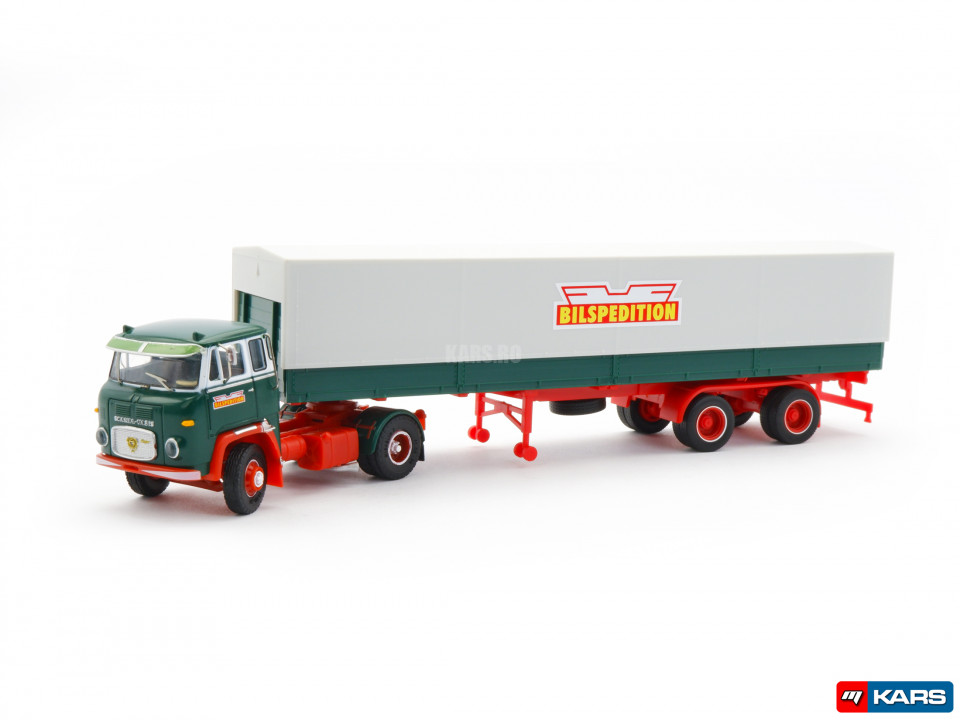 Herpa 1 87 Scania Vabis Lb 76 Canvas Semitrailer Bilspedition S