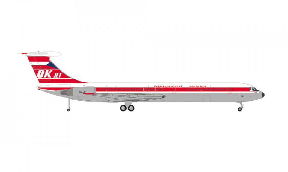 HERPA (WINGS) 1:200 - CSA Czechoslovak Airlines Ilyushin IL-62M