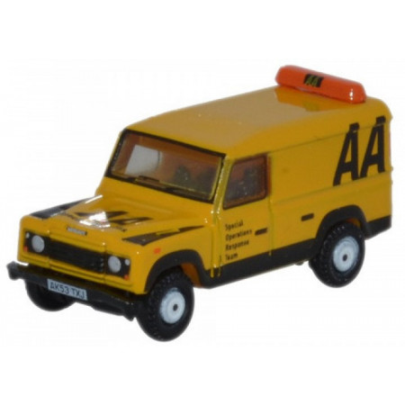 OXFORD 1:148 - LAND ROVER DEFENDER LWB HARD TOP AA, YELLOW