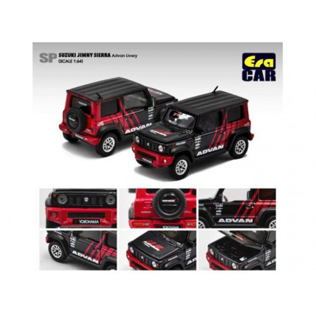 ERA 1:64 - JIMNY SIERRA 2020 *ADVAN LIVERY*, BLACK/RED