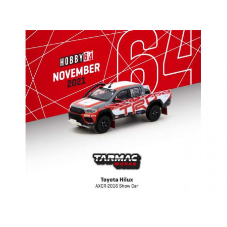 TARMAC 1:64 - TOYOTA HILUX AXCR 2016 SHOW CAR, RED/WHITE