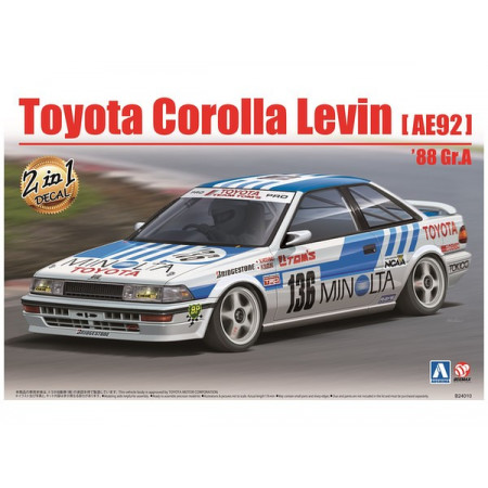 AOSHIMA 1:24 - TOYOTA COROLLA LEVIN AE92 GR.A MINOLTA 1988