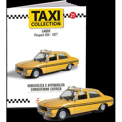 MAGAZINE MODELS 1:43 - PEUGEOT 504 - LAGOS 1977, TAXI OF THE WORLD - CENTAURIA